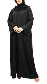 Elegant Georgette Embroidered with Beads Abaya